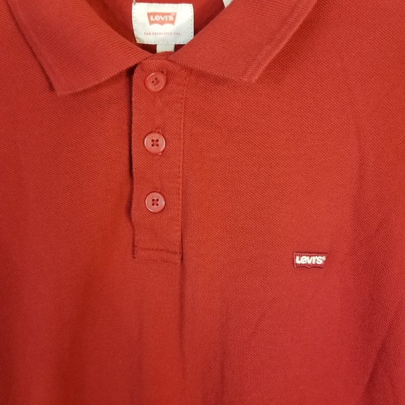 Levi's Red Polo Shirt XL - Picture 5 of 16